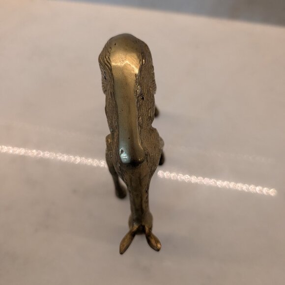 Vintage Brass Deer Figurines - Pair of Does - Picture 8 of 12